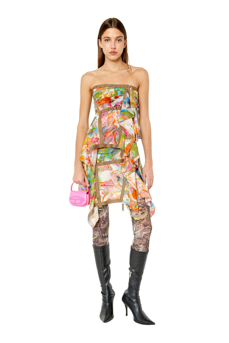 T-ANTUR-PRINT Woman: Tunic with abstract print | Diesel A086210BJAI