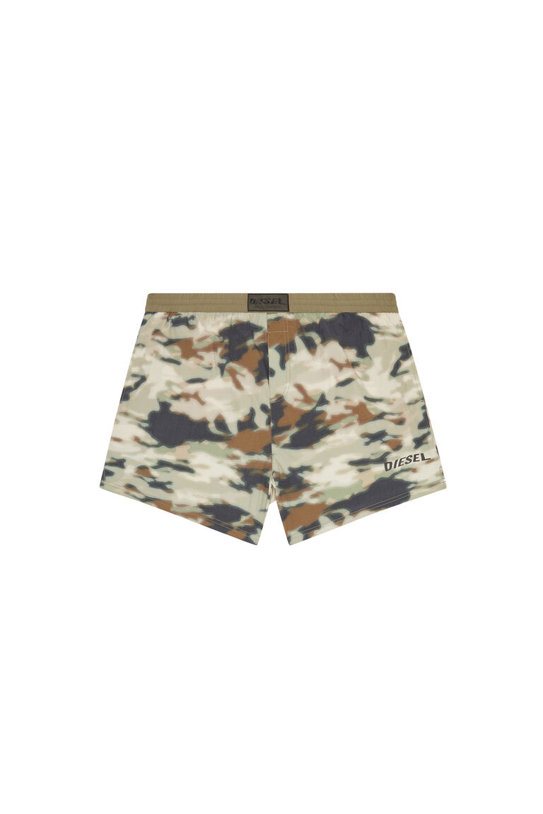 BMBX-NICO Man: Mid-length swim shorts with camo print | Diesel A096820SHAL