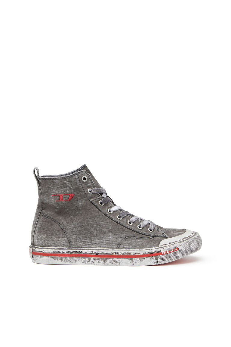 Men's S-Athos Mid - High-top sneakers in washed canvas | S-ATHOS MID Diesel Y02879P4751
